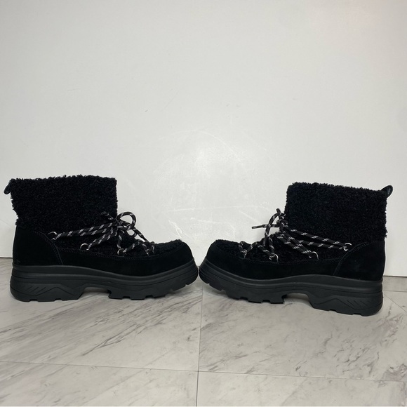 New! BP Summit Faux Fur Black Chunky Boot 8.5 - Picture 5 of 15